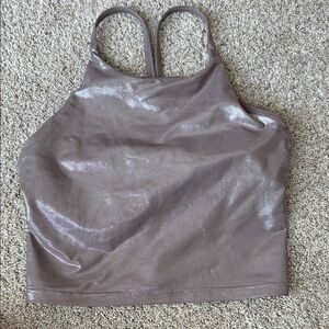 Old Navy Shimmering Mauve/Tan Women's Bra/crop tank sz medium